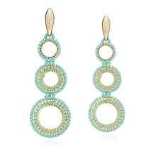 ‘Magna’ Hoop Earrings (Cream, Black, Red, or Turquoise)