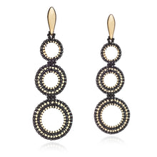 ‘Magna’ Hoop Earrings (Cream, Black, Red, or Turquoise)