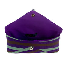 Multi color clutch bag