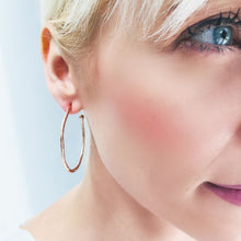 'Lydia' Large Hoops: Gold