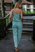 Sky Blue Batik Sleeveless Rayon Jumpsuit