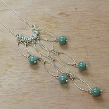 Jade bead necklace