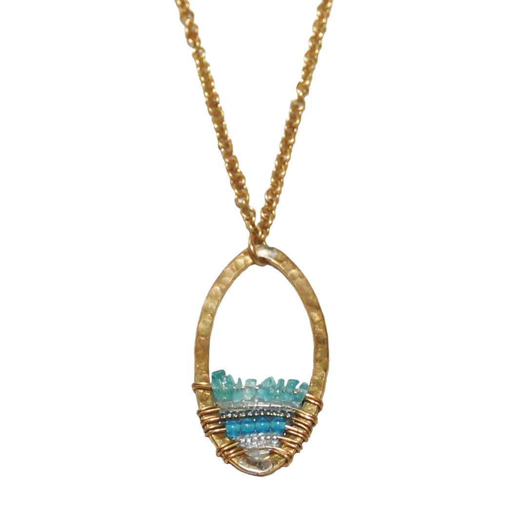 Maji Necklace (Sky Collection) in Apatite or Labradorite