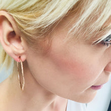 'Lydia' Large Hoops: Gold