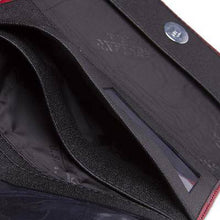 'Fiery Bloom' Red Leather Trifold Wallet