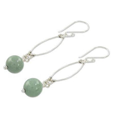 Green Jade earrings