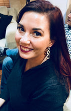 ‘Magna’ Hoop Earrings (Cream, Black, Red, or Turquoise)