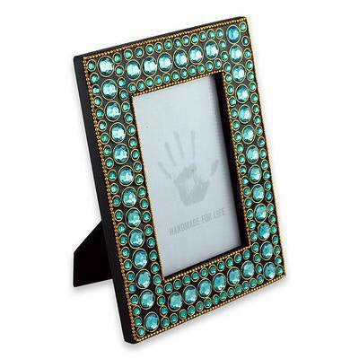 Bejeweled Frame ‘Aqua Glitz’