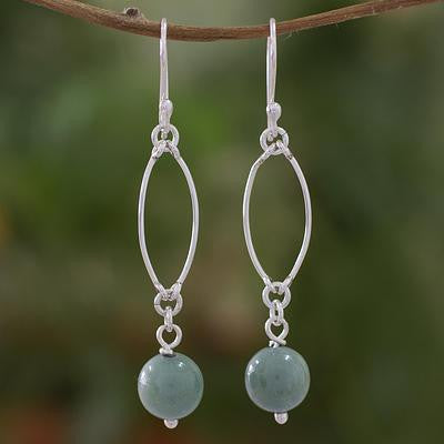 Jade earrings