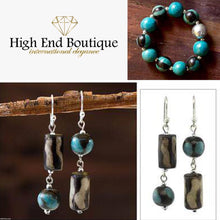 ‘Azacualpa Blue’ Ceramic Stretch Bracelet