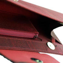 'Ruby Allure', Beaded Clutch Evening Bag