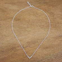 Sterling silver pendant necklace, 'Stellar Angle'
