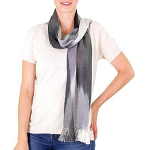 Guatemalan 'Solola Mist' Rayon Chenille Scarf