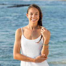 Rhodium Plated Nano Turquoise Split Ring