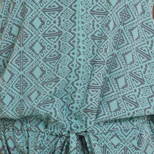 Sky Blue Batik Sleeveless Rayon Jumpsuit