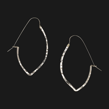 Small Arrow Hoop Sterling Silver Earrings