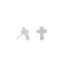Cross stud earrings