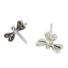 'Petite Dragonflies' Sterling Silver Stud Earrings