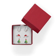 Reindeer/Santa Hat/Tree Earring Set