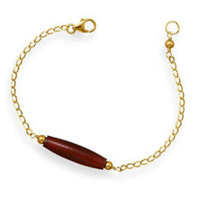 Red Horn Bracelet, 7.5" Handmade 14/20 Gold Filled