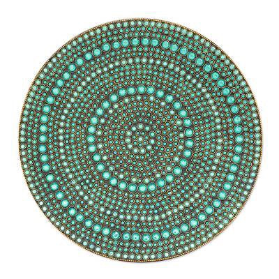Bejeweled Vanity Tray ‘Aqua Glitz’