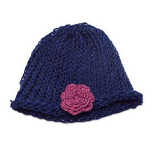 ‘Sapphire Rose’ 100% Alpaca Hat