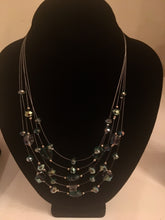 Green Crystal Necklace & Earrings Set