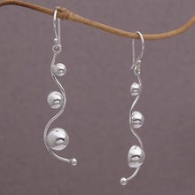 Sterling Silver Abstract Dangle Earrings