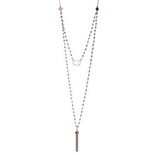 'Evania' Gemstone Chain: Amethyst, Pyrite, Moonstone