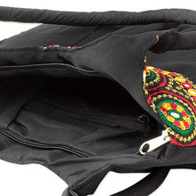 Handmade Embroidered 'Midnight Glamour' Shoulder Bag