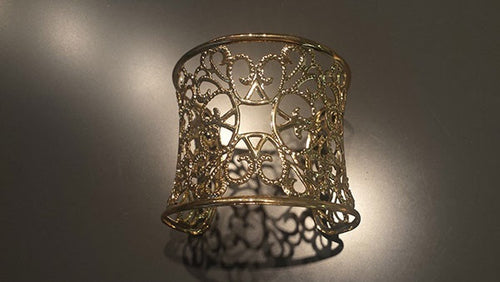 Open Bangle Bracelet (Gold or Rhodium Color Plating)