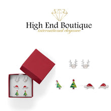Reindeer/Santa Hat/Tree Earring Set