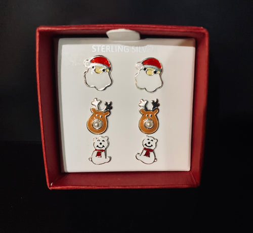 Santa/Reindeer/Polar Bear Earring Set