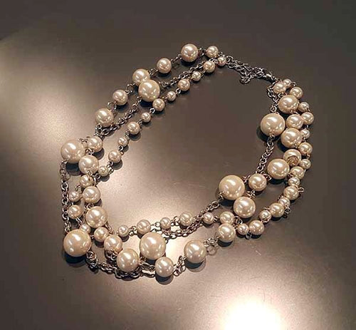 3 Strand Fashion Pearl Necklace