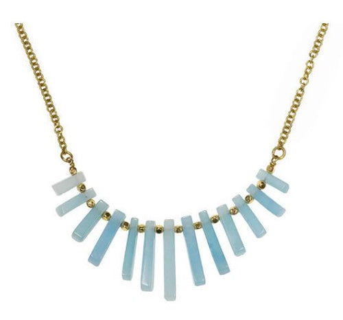 Mara Necklace - Labradorite or Blue Quartz