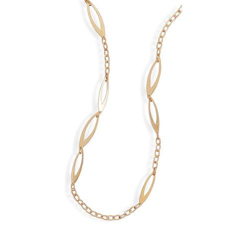 Gold Plated Link Fashion Necklace