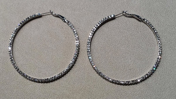 Sparkle Large Hoops
