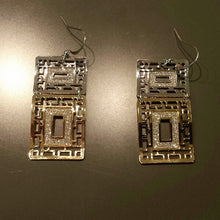 Glitter Maze Necklace & Earrings Set