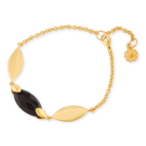 Hera Semi-Precious Stone Bracelet in Black Onyx