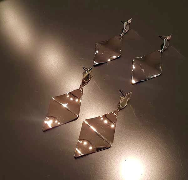 Triangle Chic Pendant Earrings