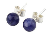 Sodalite Sterling Silver Stud Earrings
