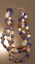 Multicolor Green or Blue Necklace w/Semi-precious stones
