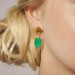 'Kate' Large Drop Earrings: Silver Iolite