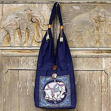 Handcrafted "Lucky Elephant" Shoulder Bag