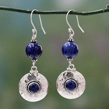 'Royal Moonlight' Lapis Lazuli Dangle Earrings