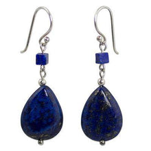 Lapis Lazuli Pendant Handmade Necklace & Dangle Earrings Set