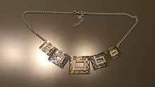 Glitter Maze Necklace & Earrings Set