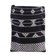 Hand Woven Black and White Cotton Sling Bag