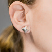 Sterling Silver Studs (square, round, or triangle)