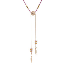 Santa Maria Necklace in Pink & Gold